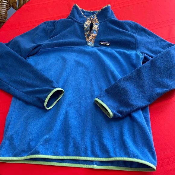Patagonia Mens Micro D Snap T Pullover Shirt Bayou Blue Size Medium - Picture 8 of 11